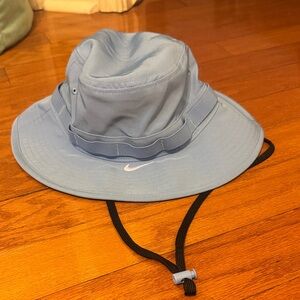 Nike Sky Blue Bucket Hat with White Swoosh
